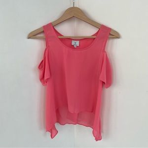 Hot & Delicious Hot Pink Off Shoulder Top size Small